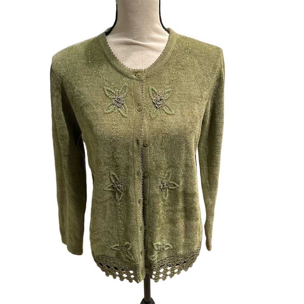 Women’s Gizel Olive Cardigan  Size Small